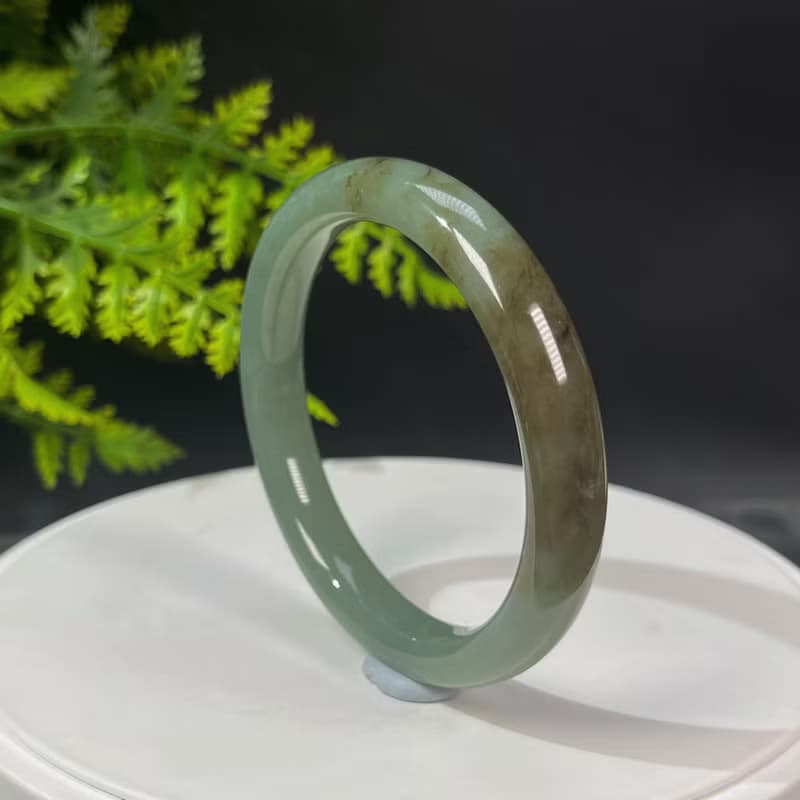 和田玉且末糖手鐲 59MM 老料油潤玉手環 附證書 端莊典雅溫潤細膩