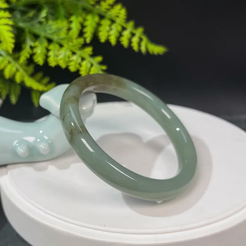 和田玉且末糖手鐲 59MM 老料油潤玉手環 附證書 端莊典雅溫潤細膩