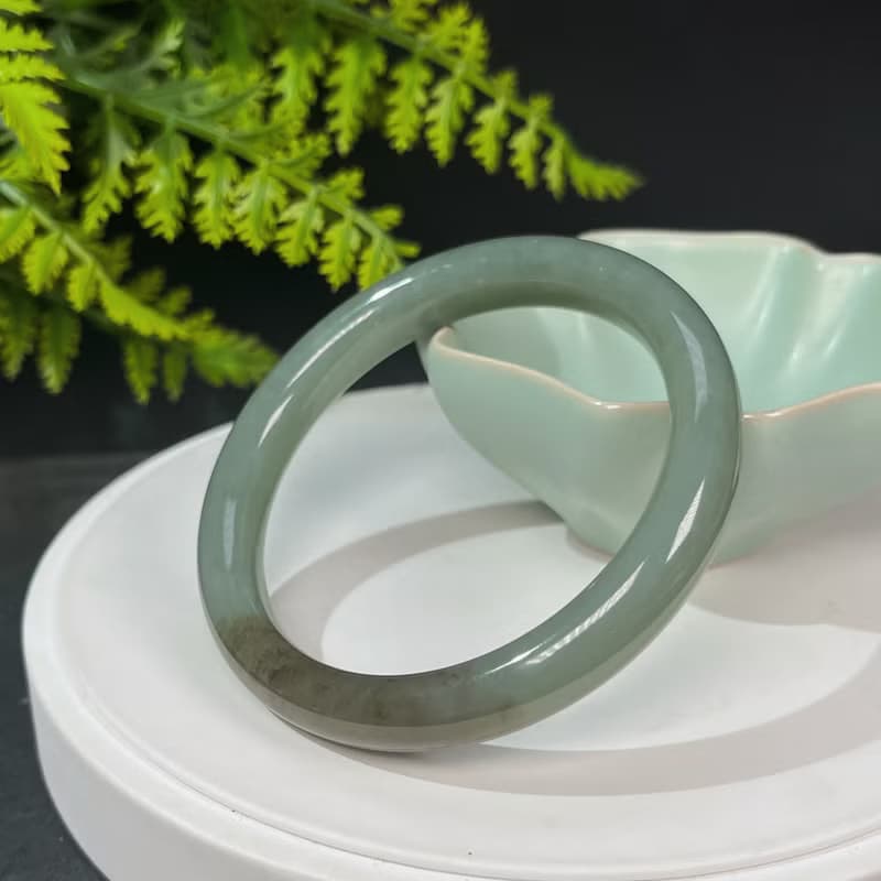 和田玉且末糖手鐲 59MM 老料油潤玉手環 附證書 端莊典雅溫潤細膩