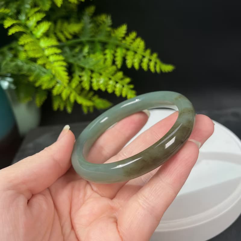 和田玉且末糖手鐲 59MM 老料油潤玉手環 附證書 端莊典雅溫潤細膩