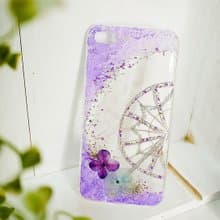 押花摩天輪閨蜜/情侶手機殼 | 紫色