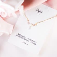 Giftest 珍珠紫水晶 / 美麗 母親節禮物生日聖誕基督教項鍊N49