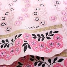 Lanvin Vintage Handkerchief Women Floral Gift 20 x 20 inches