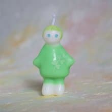 小寶寶 手工香薰蠟燭 綠色發芽小寶寶