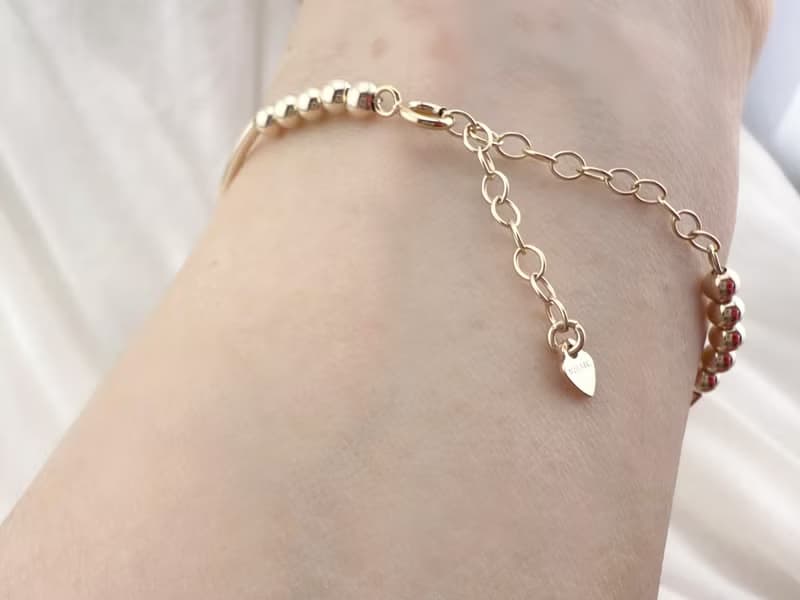 巴洛克淡珍珠14KGF造型手鍊 獨立原創設計  聖誕禮物 派對必備