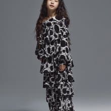 Fallen Shoulder Tiered Dress / 2021