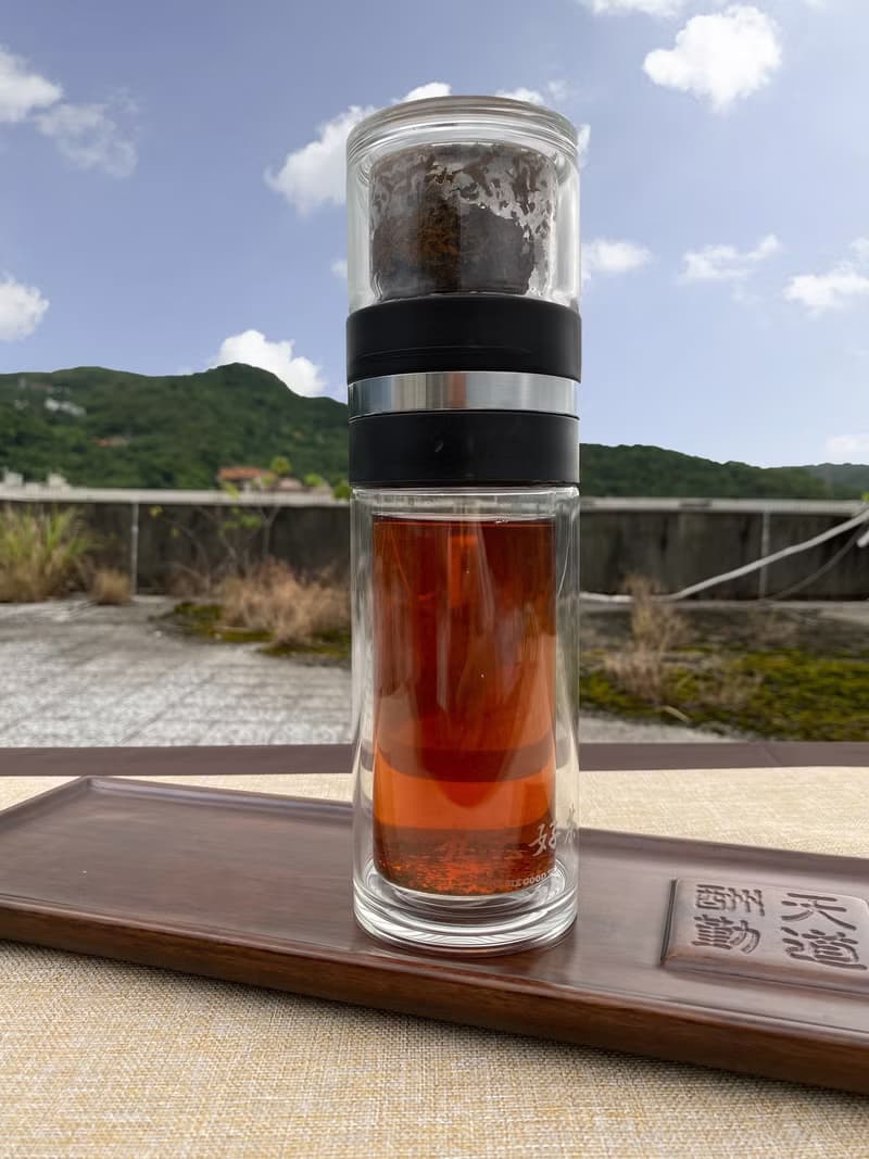 【孝心茶具】茶水分離 / 雙層玻璃瓶