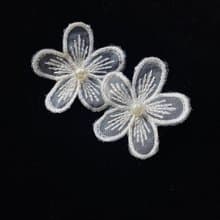刺繡花耳環Flower Embroidery Earrings