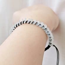 親翠 天然翡翠 玻璃冰超高品質小平安釦調整手環 手圍15以上適合