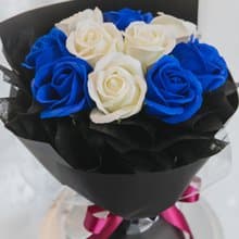 藍玫瑰花束/香皂花花束/生日花束/情人節花束/告白花束/永生花束