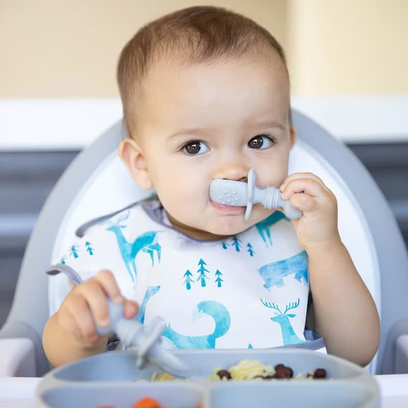 Bumkins 矽膠湯叉組