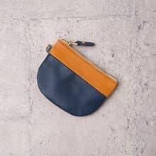 拼色半圓錢包 Semicircle Coin Purse / 藍色 Navy