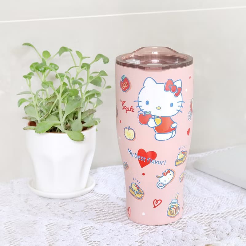 【HELLO KITTY】不鏽鋼真空酷樂杯 冰霸杯900ml- 二款可任選