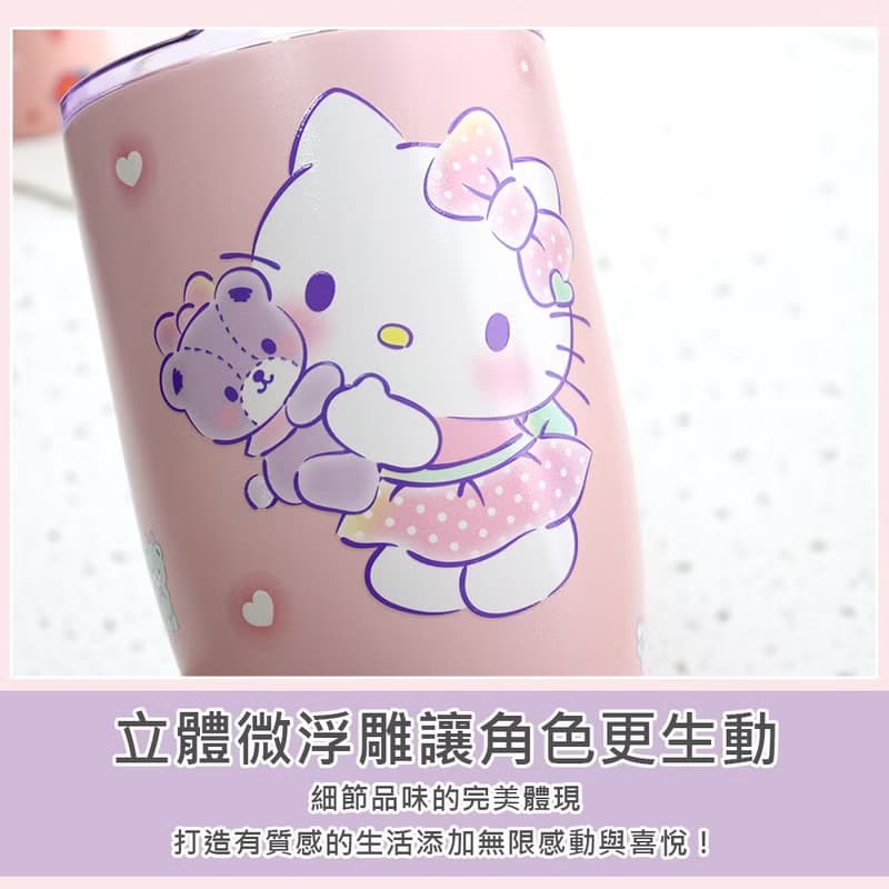 【HELLO KITTY】不鏽鋼真空酷樂杯 冰霸杯900ml- 二款可任選