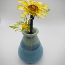 Jocelyn 水晶花-瑪格麗特-黃/造花液/樹脂花/滴膠/花束禮物