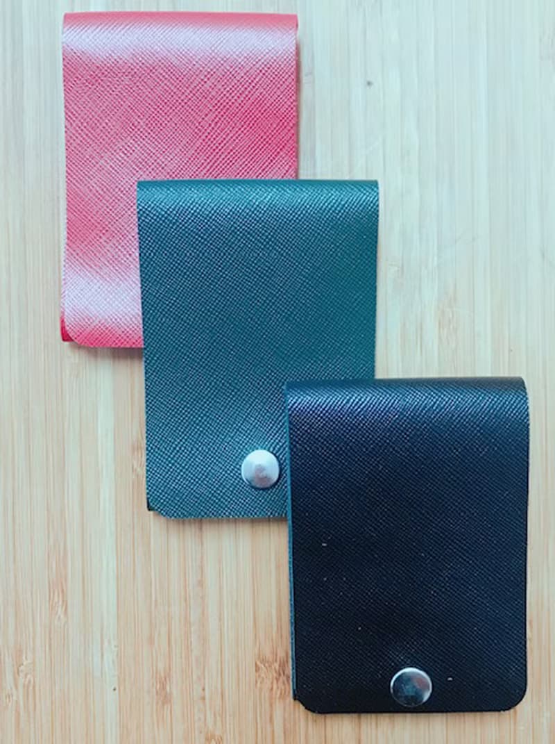 真皮手作一體成型放卡卡夾包/情人節首選/父親節禮物