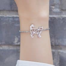 貓咪 - 幾何手鍊系列 - 抗敏醫療鋼