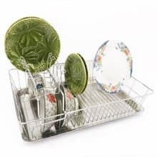 樓中樓設計款不鏽鋼網籃　碗盤籃架　瀝水籃架　餐具架　碗籃