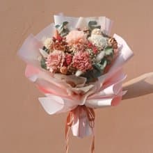 | 母親節花束 | - 珍愛 - 康乃馨永生花束 (雙色)