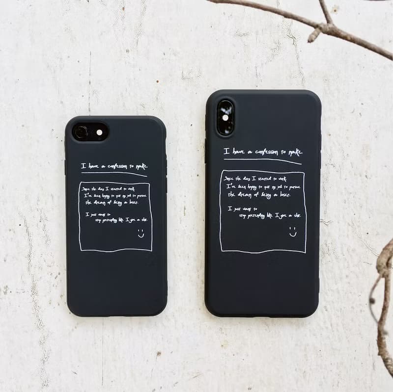 社畜的真實告白 - iPhone 手機殼 / 黑色全包霧面軟殼
