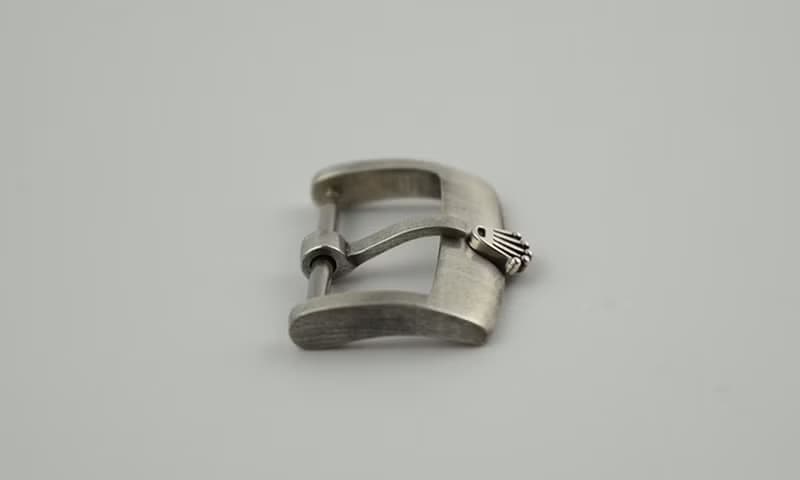 925純銀拉絲做舊表扣適用於勞力士表帶水鬼針扣手錶配件