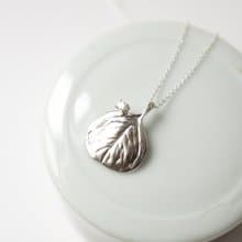 純銀圓葉尤加利精油項鍊