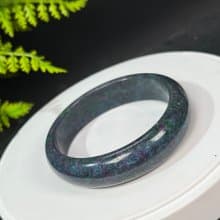巴西高品紅綠寶手鐲61MM 異象落梅星光紅寶石黝簾石手環 動能活力