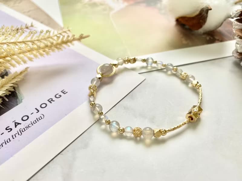 拉長石手鍊 拉長石 拉長石飾品 天然石手鍊 天然石手鍊 手作飾品