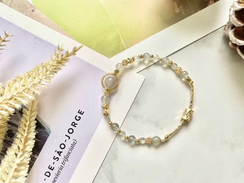 拉長石手鍊 拉長石 拉長石飾品 天然石手鍊 天然石手鍊 手作飾品