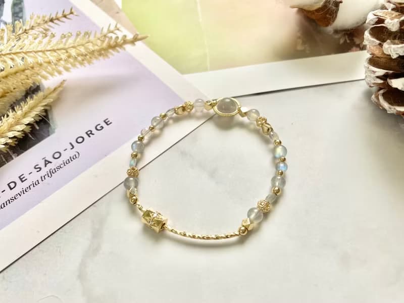 拉長石手鍊 拉長石 拉長石飾品 天然石手鍊 天然石手鍊 手作飾品