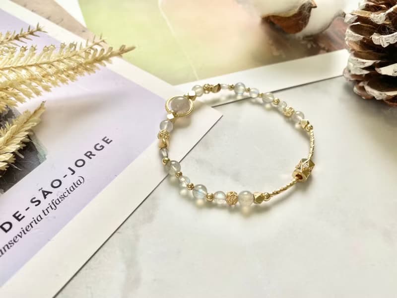 拉長石手鍊 拉長石 拉長石飾品 天然石手鍊 天然石手鍊 手作飾品