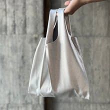 八兩手提袋  銀光 義大利精品皮革 手提包 真皮包 銀色