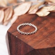 任選3件999 極簡小圓 純銀鍊戒 女戒 軟戒指 多款戒圍 可當尾戒