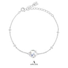 L'amour 閃爍繁星手鏈 (白金色)