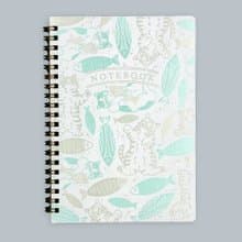 貓咪藝術系列 B6 環裝筆記本 魚