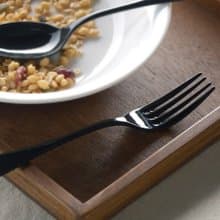 日本高桑金屬 日製黑琺瑯餐叉-2入