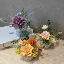 【平日班】永生花藝課程  拾光花徑盆栽花