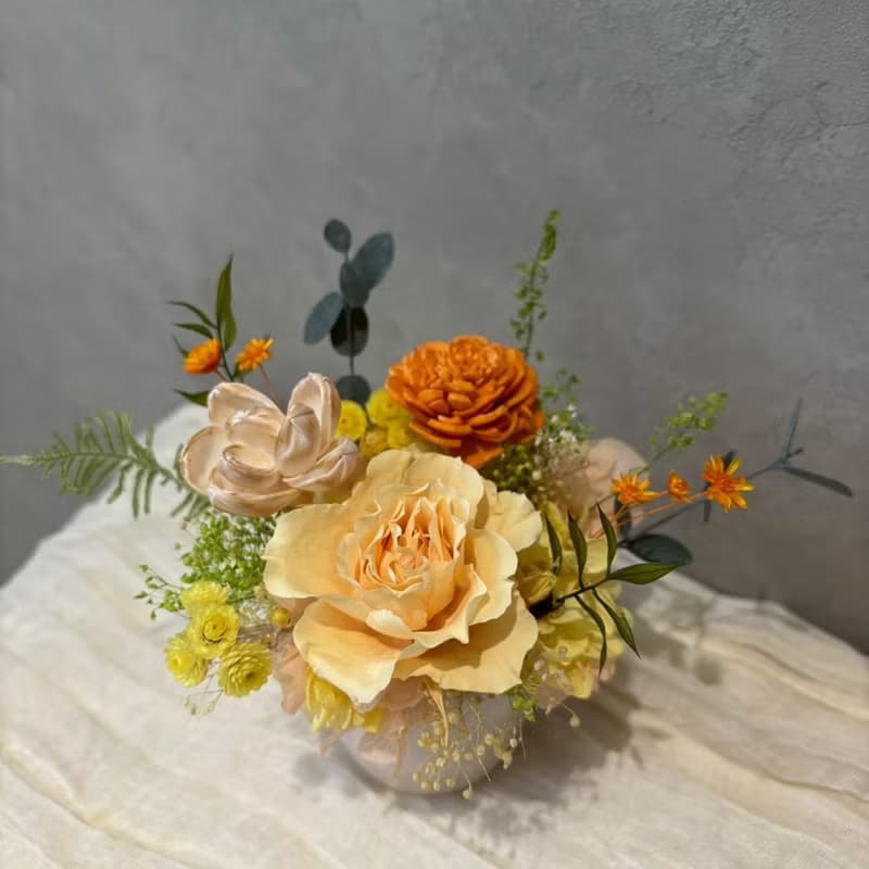 【體驗】【平日班】永生花藝課程  拾光花徑盆栽花