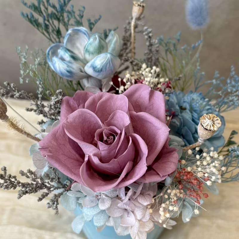 【體驗】【平日班】永生花藝課程  拾光花徑盆栽花