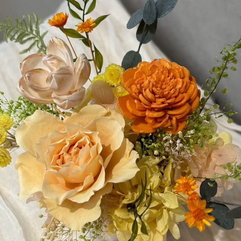 【體驗】【平日班】永生花藝課程  拾光花徑盆栽花