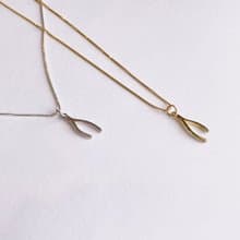 │日常│許願骨 • 鎖骨鍊 • 純銀項鏈 • 可碰水 • 抗過敏