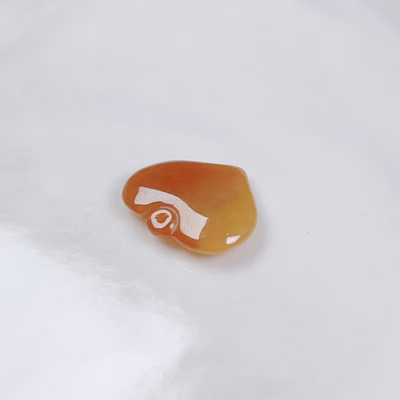 冰紅翡翡翠愛心 | 天然緬甸玉A貨翡翠 | 送禮