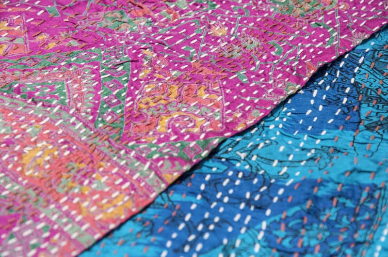 刺繡絲巾/絲綢刺繡圍巾/手縫紗麗線絲巾/印度絲綢刺繡圍巾-非洲色