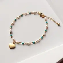 【招財開運必備】多巴胺女孩。綠松石珍珠手鍊
