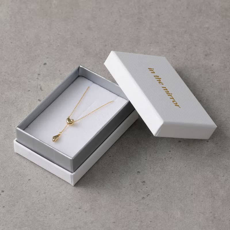 pendulum-beans necklace SV ニッケルフリー スムースラリエットネックレス 長さが自由に変えられるロングネックレス　シルバー