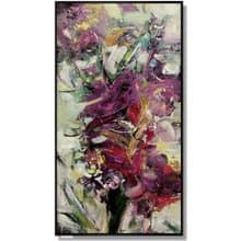 Large Abstract Canvas Flowers Bouquet Painting Colorful Oil Painting Unique Wall