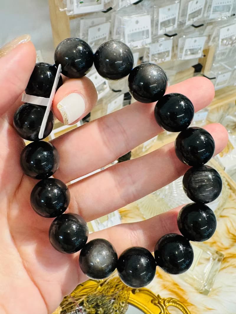 星空魔鬼海藍寶14.5mm70.50g高光金屬光澤冥想水晶首選釋放壓力