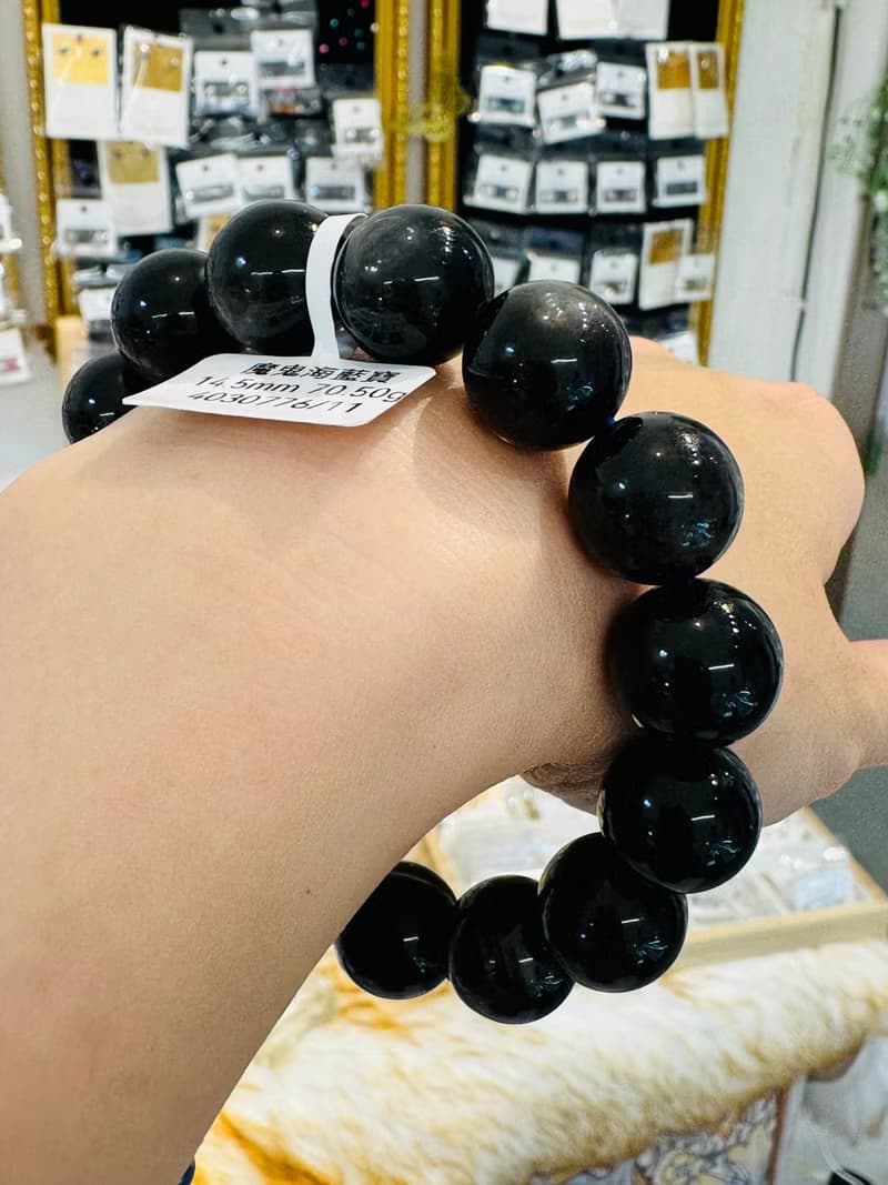 星空魔鬼海藍寶14.5mm70.50g高光金屬光澤冥想水晶首選釋放壓力