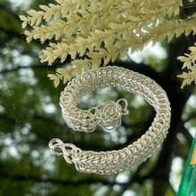 七月葉金工 /Rose玫瑰鱔魚鏈 /925純銀手鍊