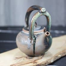 【送禮好物】柴燒 天目釉 提樑茶壺 名家葉敏祥手作精品